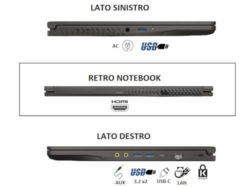 Thin 15 Pc Gaming, Notebook Gaming I7-13620H, 32 GB RAM, 1TB SSD, 15.6" FHD 144Hz IPS, GeForce RTX 4050 (6GB GDDR6), Win 11 Home, Tastiera Retroilluminata, Pc Portatile, Laptop Gaming Superior - Notebook - Immagine 2