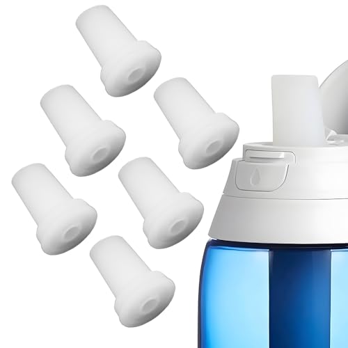 6 Pack Bite Valve Silicone Water Bottle Mouthpiece Replacement Compatible with Brita Filtered Water Bottle Mouthpieces for Brita Bottle Insulated Nozzle Fittings