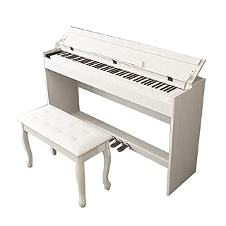 Piano numérique 88 touches lestées Hammer Action Clavier de piano pleine taille Piano électrique débutant USB/MIDI Piano numérique domestique avec support de meuble, 3 pédales, tabouret for débutant e - Les Beatles, Paul McCartney, John Lennon, RIngo Starr, George Harrison