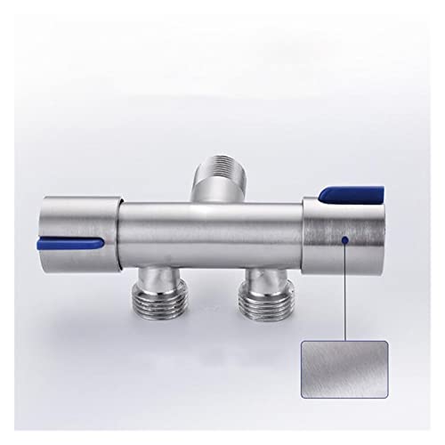 Robinet de salle de bain double commande acier inoxydable 304 mitigeur vasque