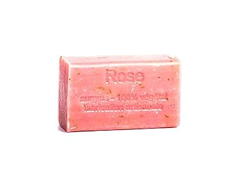 Rosenseife aus Frankreich - Naturseife aus der Provence - Palm lfrei - Plastikfrei - handgemacht - 90g