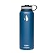 Klear Bottle - 40 Oz Insulated Stainless Steel Water Bottle - Double Wall Vacuum Sealed Dark Blue
