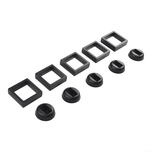 510 unidades de soporte de marco flotante 3D transparente para joyas, monedas, anillos con película transparente para mostrar coleccionables en estilo flotante (negro, 5 piezas)