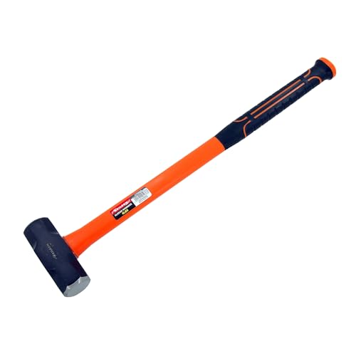 Neilsen 4lb Sledge Hammer with 55cm Fibreglass Handle, Total Length 60cm – Ideal for Demolition and Construction Work