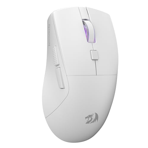 Redragon M618 LIT kabellose Gaming-Maus, optische ergonomische Maus mit 10.000 DPI und 6 programmierbaren Tasten, Ultraleicht mit 70g, Software unterstützt DIY-Tastenbelegungen