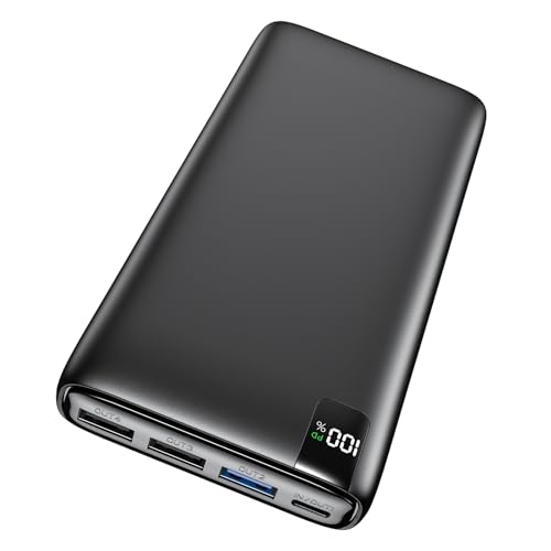 Image of Hiluckey Power Bank 20000mAh Portable Charger 22.5W Fast Charging External Battery Pack USB C Mobile Phone Charger Compatible with Smartphone Tablet