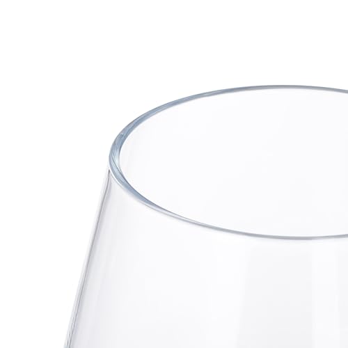 Vase en verre clair Relaxdays 16x14 cm pour fleurs de table - 6
