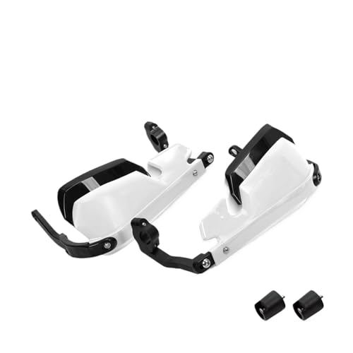 Protège-mains moto Triumph Tiger en alliage d'aluminium blanc premium