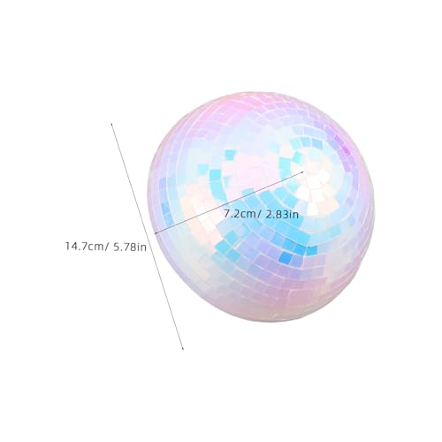 Bola espejada decorativa para hogar, hemisferio reflectante para escenario y adornos de árbol de Navidad, material de espuma y plástico para decoración de bodas, fiestas y discotecas miniatura 2