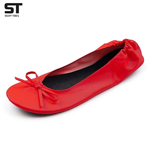 Image of Silky Toes Foldable Flat Shoes for Women | Portable Ballet Flats for Weddings, Parties, Events, Travel |Comfortable Cushioned