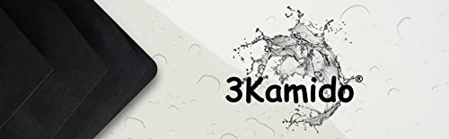 3Kamido Filz Stiefel Socken Innenschuhe Innenstiefel für Regenstiefel LANG Damen Herren Socke ERWÄRMUNGSEINLAGE AUS Filz Thermosocken Schwarz 47/48
