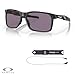 Oakley Portal X OO9460 946001 59MM Carbon/Prizm Grey Rectangular Sunglasses for Men + BUNDLE Accessory Leash + BUNDLE with Designer iWear Eyewear Kit