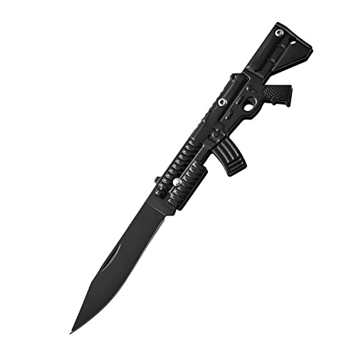N//C Folding Knife, Mini Edc Cool Sharp Tactical Folding Pocket Knife Multi-Functional Edc Knife For Outdoor Camping Hiking Hunting Survival Work (Black) #TOP3