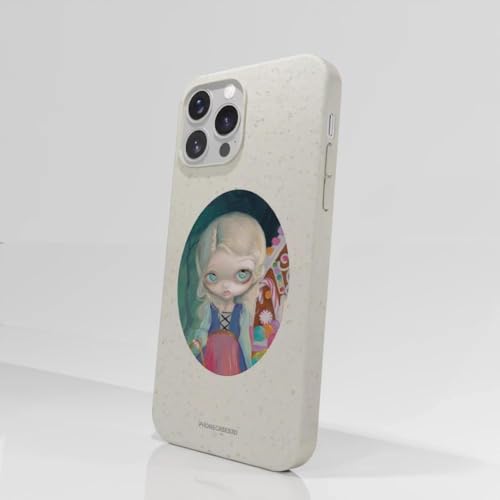 Funda iPhone 13 Pro Max carcasa ligera resistente protector blanco diseño Gretel 2