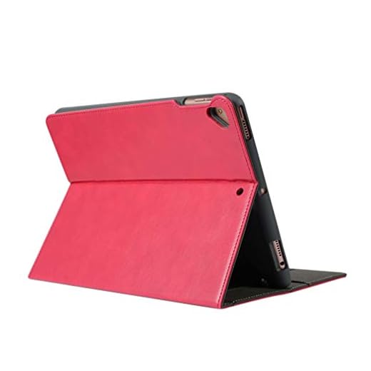 SOLUSTRE Fodral Passar Ipad Generation 10. 2 2020 Ipad Fodral Med Stativ Mjukt Läder Frostat Bakskal Smal Skal För Ipad 10. 2 Tum Rosa