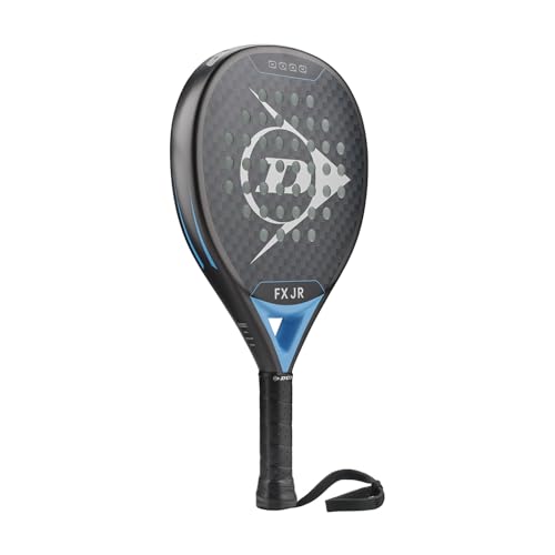 DUNLOP Padel Bat FX Junior – Forma híbrida, Marco de Grafito, Equilibrio Medio, núcleo EVA Blando – para Principiantes jóvenes