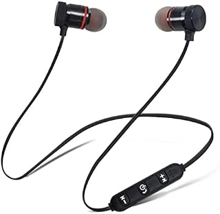 Bluetooth Earphones with Mic, HD Dual 5.0 Wireless Earbuds Magnetic, Sound with Bass, Sports Running Headphones, cVc Noise Cancellation, 10mm Drivers, Super Bass, Lightweight