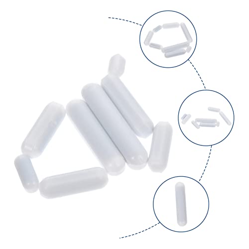 KICHOUSE 8Pcs Barra De Agitação Ferramenta Barra De Ímã Agitador Magnético Ímãs Brancos Bastões De M