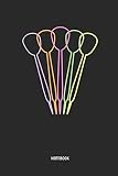 Darts | Notebook: Retro Neon Darts - Mens Blank Lined Darts Journal - Great Accessories & Father's Day Gift Idea for Dart Player.