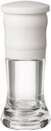 Kyocera CM-10N-WH Mill, 1.4 fl oz (40 ml), Ceramic, Spice, Crystal Salt, Adjustable Coarseness, Disassembly Cleaning, White