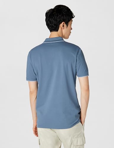 Polo Hugo para Hombre con Cuello y Ribetes en Contraste miniatura 4