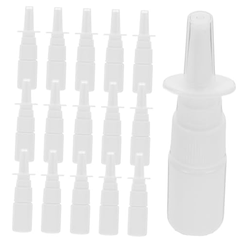 VALICLUD 200 Piezas Botella De Spray Pequeño Nariz Botella De Enjuague Sinusal Botella De Pulverización Pulverizador Gotas Rociar Alergia Leere Nasenspray Mini Blanco Pe De Plástico