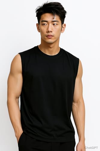 Image of JUGULAR Tank Tops Sleeveless T-Shirt for Men Gym Wear Vest Printed Stylish Round Neck Running for Sports Workout Fitness & Casual or Beach Wear