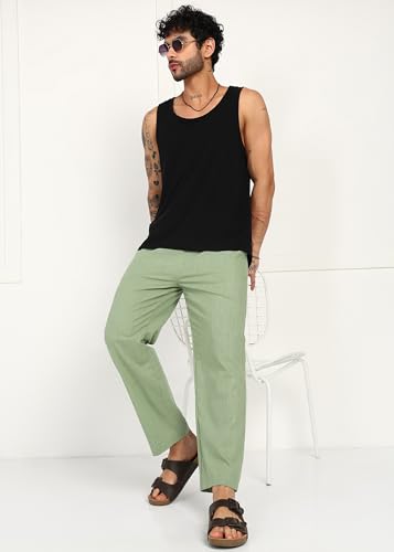 Image of Men's Cotton Linen Pajama