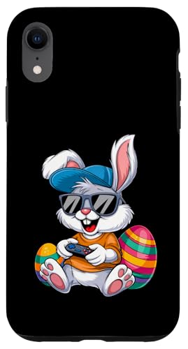 Easter Day Gamer Bunny Egg Gaming Boys Girls Kids Teen Coque pour iPhone XR