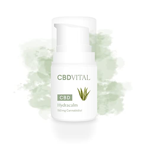 CBD Hydracalm | 150mg Cannabidiol | Feuchtigkeitspflege für das Gesicht | | Speziell für empfindliche & gereizte Haut 100% vegan | BIO-Naturkosmetik | ECOGEA zertifiziert Cover