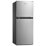 Midea MERM45S3AST 4.5 Cu Ft Double Door Refrigerator Stainless Steel, Cubic feet