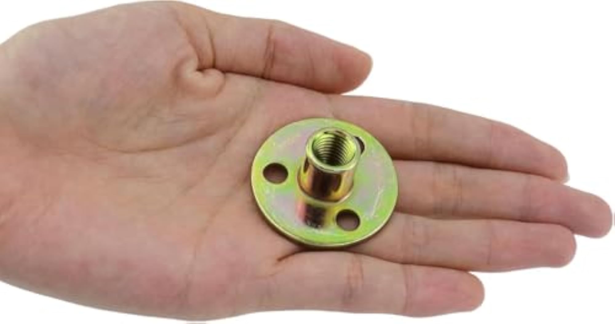 T-Nut M10 Round Base Carbon Steel Insert Nuts, Pack of 50