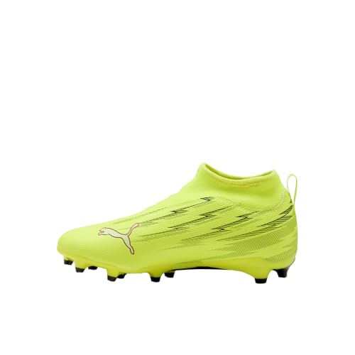 PUMA Kids Boys Ultra 6 Match+ Laceless Firm GroundMulti Ground Soccer Cleats - Yellow - Size 12 M - image 4