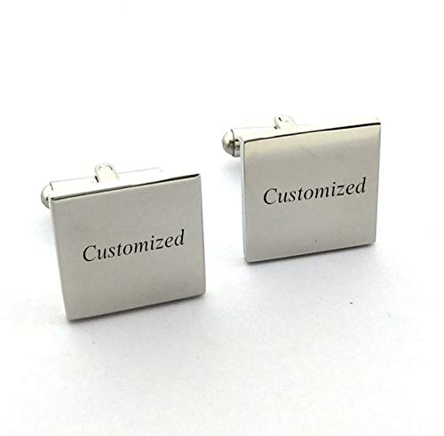 LiFashion Mancuernas Personalizadas para Hombre Acero Inoxidable