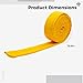 Deskium 4 Pcs Martial Arts Belts, Yellow Taekwondo Belt, 78.7 In, 2 Meters Cotton Belt, 1.6 In, 4 Cm Karate Beginner