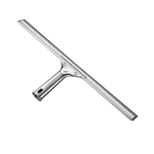 Unger Professional 16” Stainless Steel Window & Glass Cleaning Squeegee - Cleaning Supplies, Heavy...