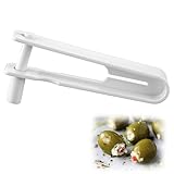 Dunkive Olive Stuffer, Blue Cheese Olive Stuffer Tool, Applied to Make Accompaniment to Martinis and Cocktail, Simple to Operate, Easy to Clean, White PP (1 Pack)