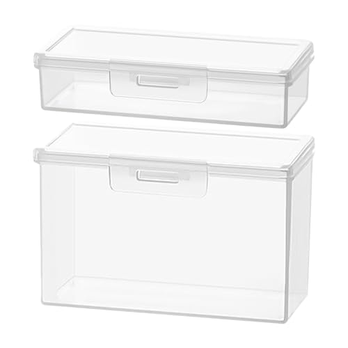 2 soportes transparentes de algodón, contenedor pequeño de almohadilla de algodón, dispensador de bastoncillos de algodón a prueba de polvo, organizador de viaje, caja de para cosas