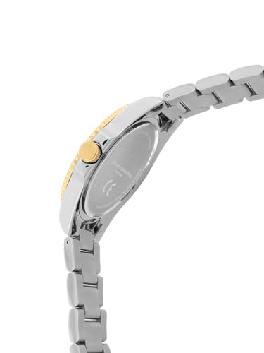 Image of French Connection Apex Dated Green Round Dial Stainless Steel Strap | Casual | Premium | See Through Feature | Sunray Feature Wrist Watch for Men - FCH17NSM