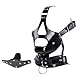 GKLWEJ BDSM Maske, Leder Kopfmaske mit Mundknebel, Verstellbare Bondage Maske mit Abnehmbarem Penisknebel, Mouth Gag, Cosplay Sex Spielzeug für die Männer Paare Extrem