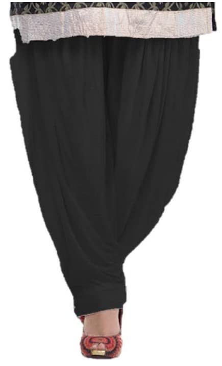 Womens Cotton Plain Patiala Salwar Pant Punjabi Style Bottom Pant Comfortable Loose Fit Full Patiala Salwar