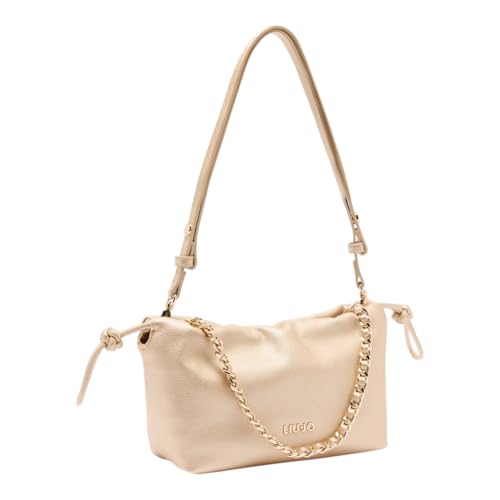 Bolso de hombro Liu Jo Stilly ECS dorado con cómoda correa bandolera