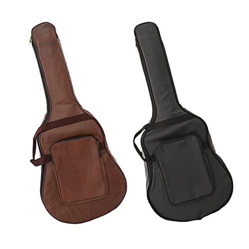 Hellery Étui étanche pour Guitare Housse En PU pour Pièces de Guitare 40 « 41 », marron - Les Beatles, Paul McCartney, John Lennon, RIngo Starr, George Harrison Hellery Étui étanche pour Guitare Housse En PU pour Pièces de Guitare 40 `` 41 '', marron – Image 5