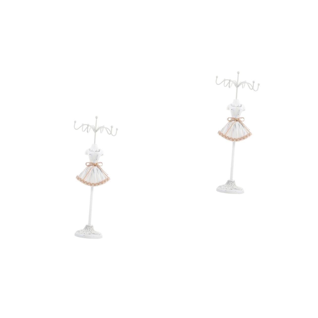 BESPORTBLE 2 Pezzi espositore girevole per gioielli stand orecchino Earring Display Magazzinaggio Portagioielli Schermo pratico espositore per gioielli organizzatore di orecchini resina