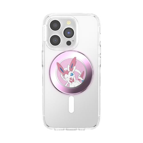 Image of PopSockets Phone Grip for MagSafe, Magnetic Holder, Phone Stand, Pokemon - Sylveon Wink
