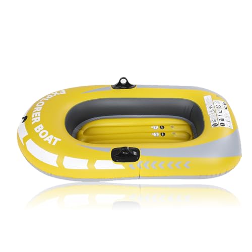equlup Bote Inflable, Canoa Inflable para Kayak de PVC, 1 Persona, Remo, Bote aéreo, excursión, Bote Inflable, Balsas de Piscina, Paseos inflables para Pesca, Buceo a la Deriva