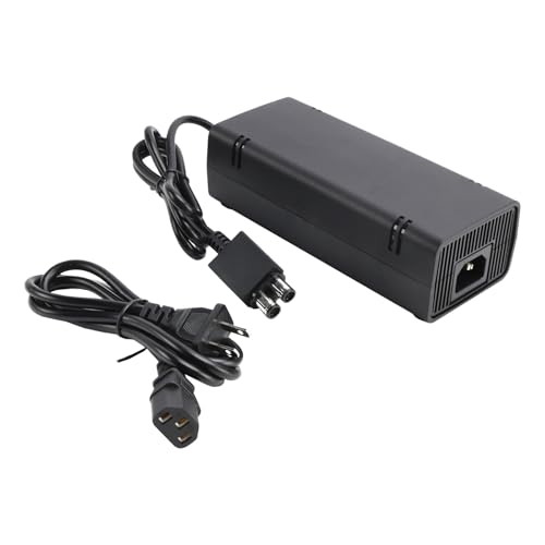MAD HORNETS For Xbox 360 Slim Power Supply, AC Charger 100-240V Power Brick with Power Cord for Xbox 360 Slim Console ONLY