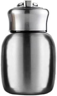 Small Thermal Flask, 200ml Mini Vacuum Flasks Vacuum Insulated Water Bottle Non-Leak Juice Milk Vacuum Hot and Cold Water Bottle Girls Boys Kids Adults Gift (Silver)
