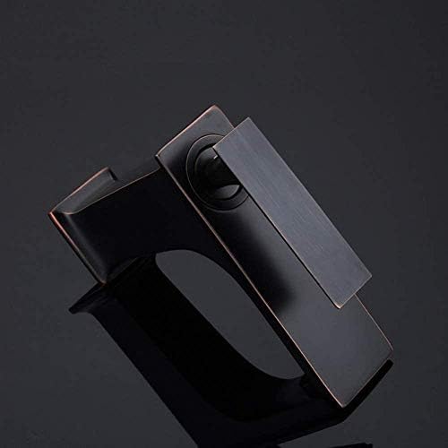 Robinets mitigeurs cascade noirs pour lavabo avec commande fluide - 5