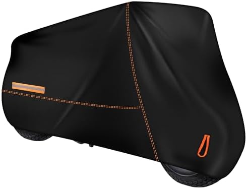 Enzeno Motorcycle Cover Universal Windproof Waterproof Sun Outdoo...
